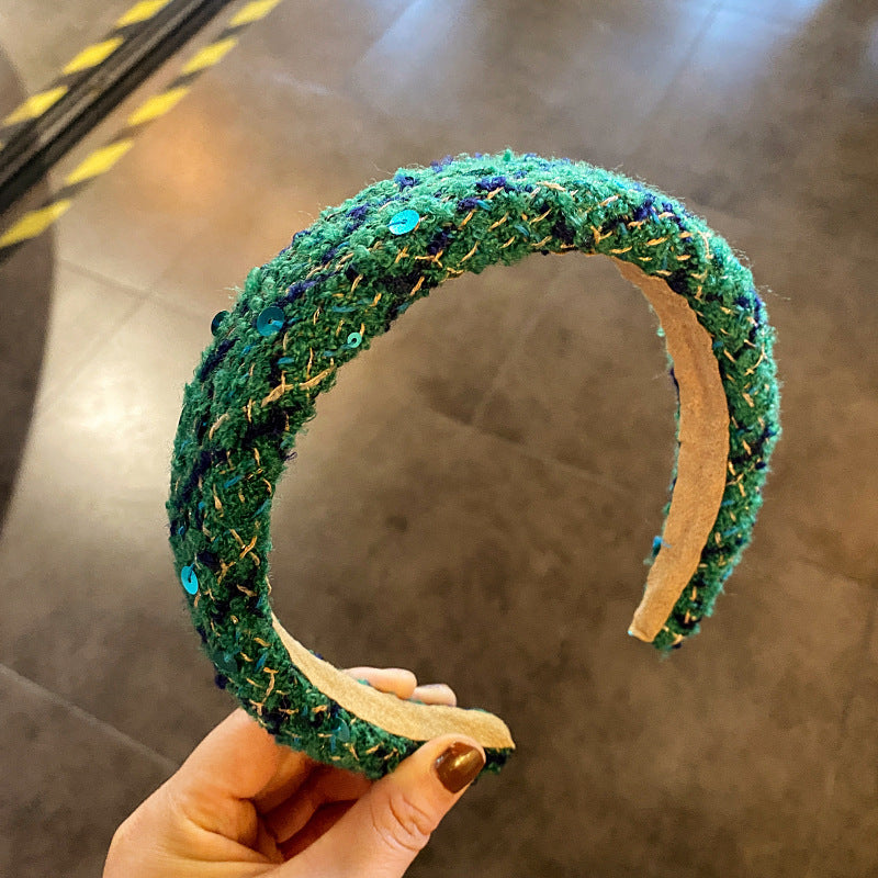 New Women's Autumn And Winter Headdress Headband Retro French Hairband