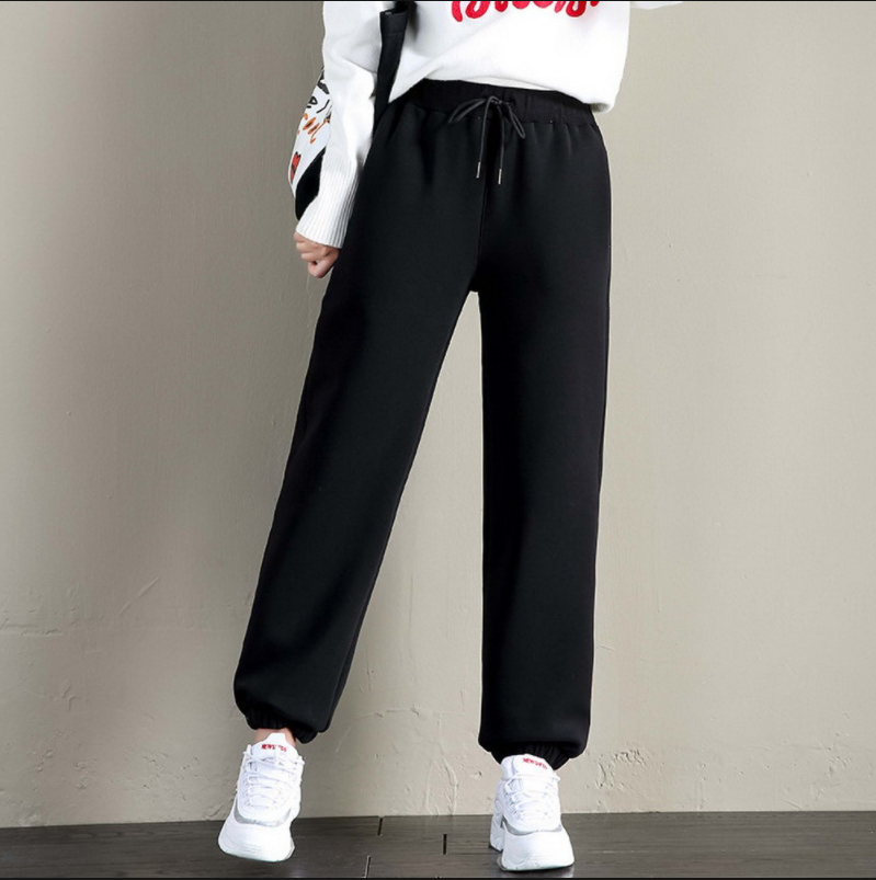 Winter Women Gym Sweatpants Workout Fleece Trousers Solid Thick Warm Winter Female Sport Pants Running Pantalones Mujer