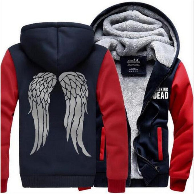 The Walking Dead Hoodie Zombie Daryl Dixon Wings Winter Sweatshirts