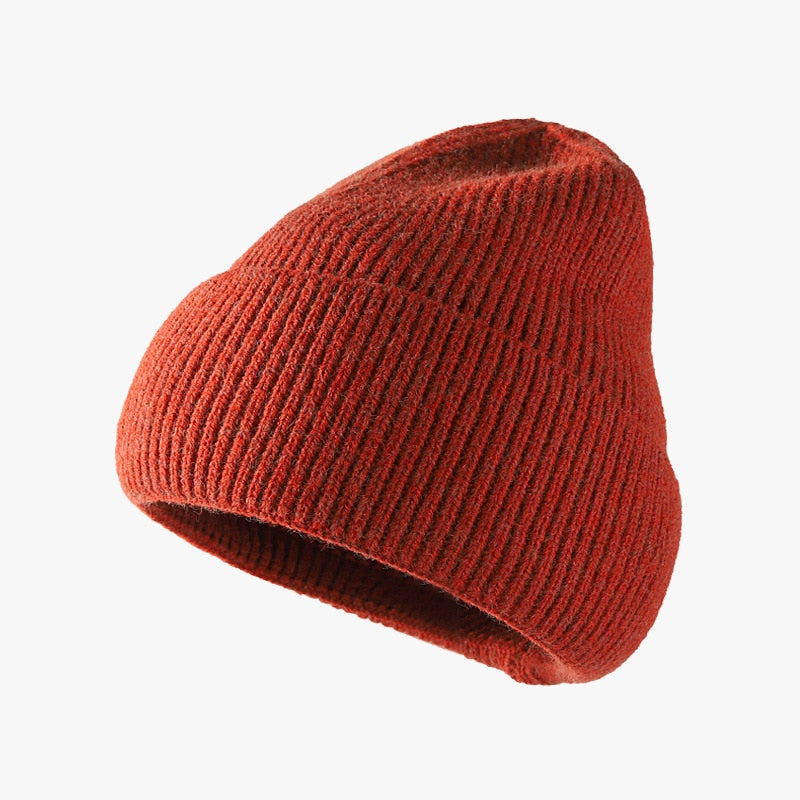 Hat women autumn and winter fashion hat outdoor knitted hat women warm winter men's woolen hat wholesale custom