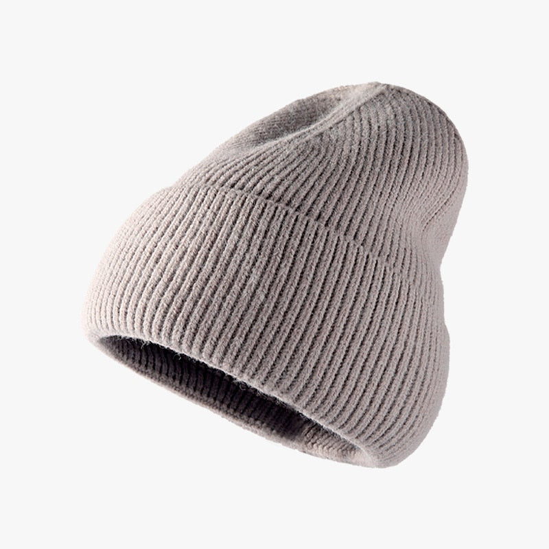 Hat women autumn and winter fashion hat outdoor knitted hat women warm winter men's woolen hat wholesale custom