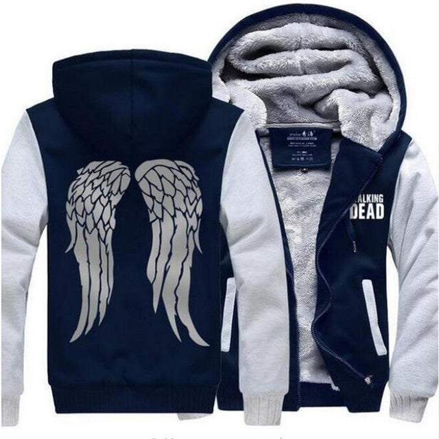 The Walking Dead Hoodie Zombie Daryl Dixon Wings Winter Sweatshirts