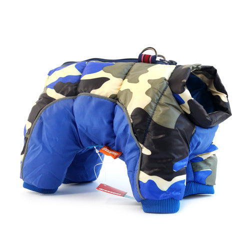 Pet Dog Clothes Winter Clothing Thickened Warm Down Jacket Teddy Four-Legged Winter Coat
