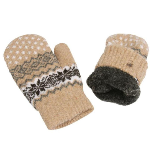 Fashion Knit Wool Women Girl Snowflake Winter Keep Warm Mittens Gloves Amazing winter gloves Women's Fashion