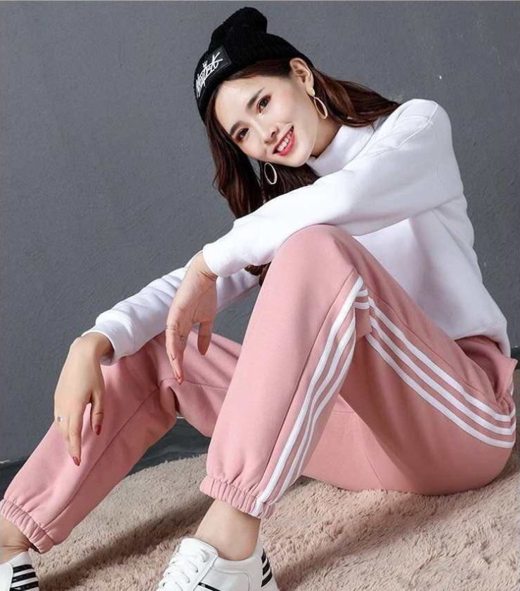 Winter Women Gym Sweatpants Workout Fleece Trousers Solid Thick Warm Winter Female Sport Pants Running Pantalones Mujer