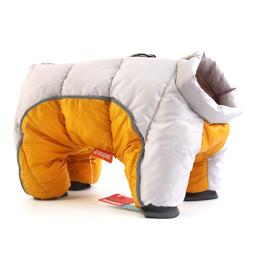 Pet Dog Clothes Winter Clothing Thickened Warm Down Jacket Teddy Four-Legged Winter Coat